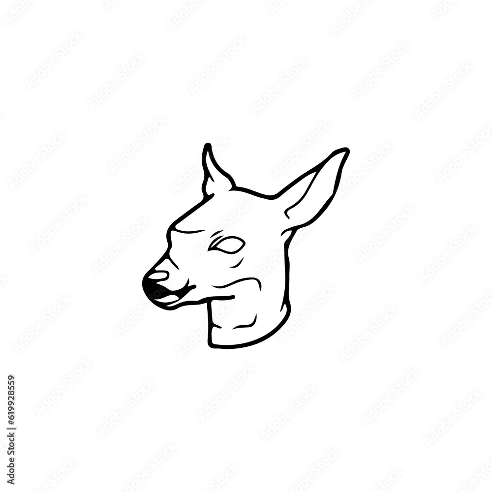 vector illustration of a deer head vector illustration of a deer head