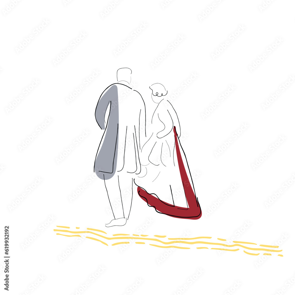 Fototapeta premium An aged couple