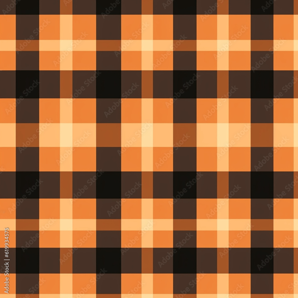 Halloween Plaid Pattern Halloween Plaid Pattern