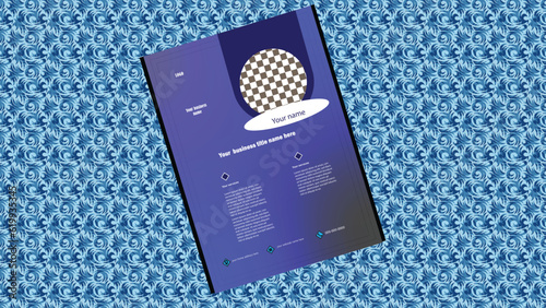 Flyer design template, this card is modern,attactive, style, blue and white colour , this flyer perfect for businessman.
