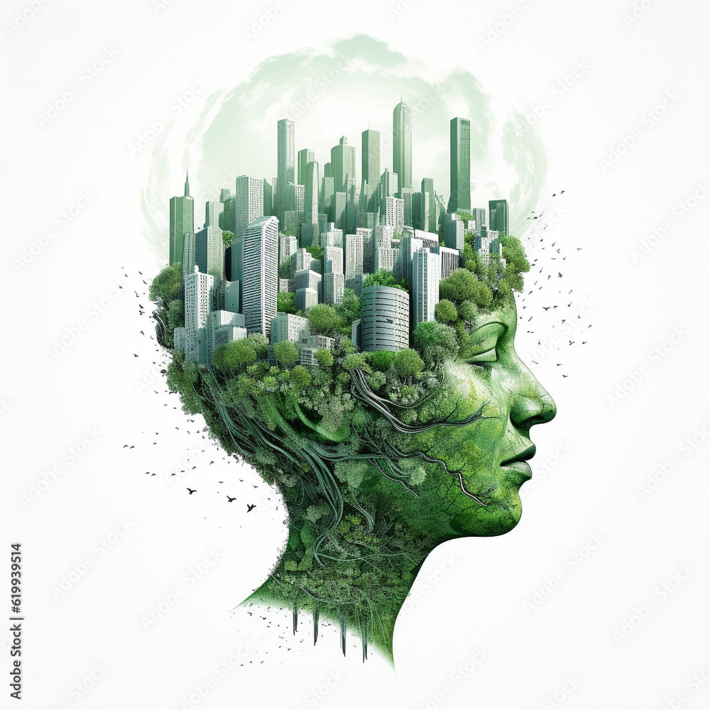 rêver d'une ville verte - IA Generative