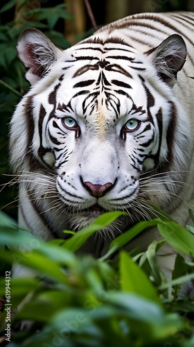A White Tiger in it s Natural Habitat