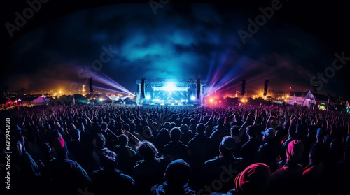 "Pulsating Beats: Vibrant and Bold Photography of Music Festival Energy"