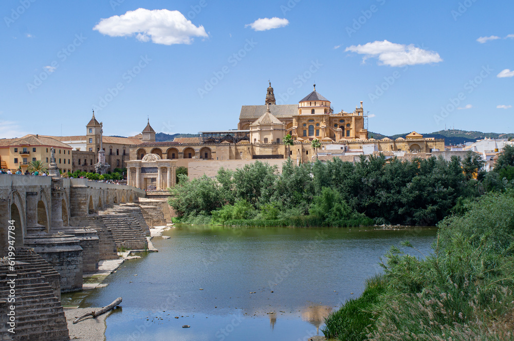 View of the cathedral of Cordoba, Spain.