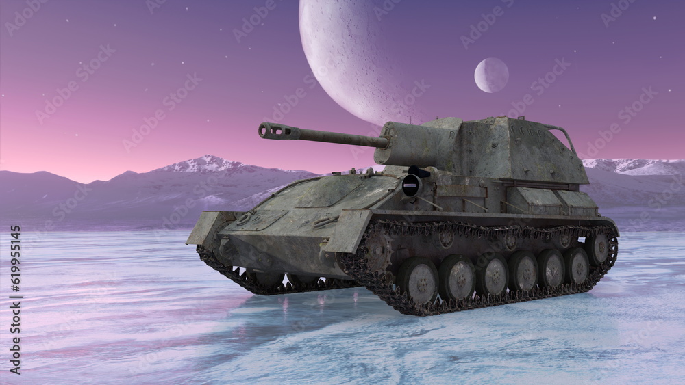 氷上の戦車