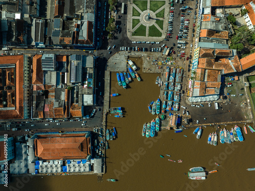 Картината върху платно aerial photo with drone of the city Belem do Para in Brazil