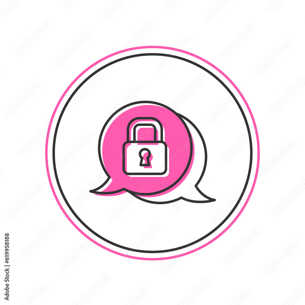 Filled outline Cyber security icon isolated on white background. Closed padlock on digital circuit board. Safety concept. Digital data protection. Vector Filled outline Cyber security icon isolated on white background. Closed padlock on digital circuit board. Safety concept. Digital data protection. Vector