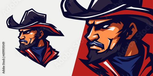 Bandit Brigade: Illustration Vector Graphic for Sport Gaming Teams