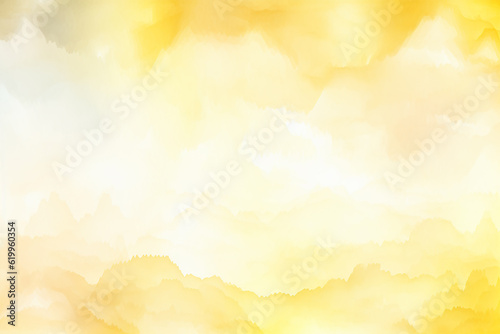 Pastel soft gradient yellow watercolor background. Generative AI