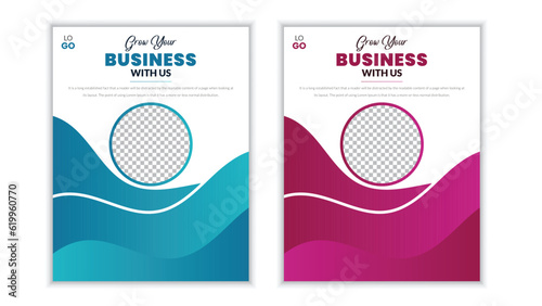 business book cover design vector template