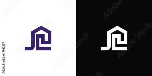 Fotografi initial house logo, abstract