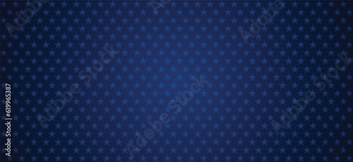 Blue stars over dark blue gradient background