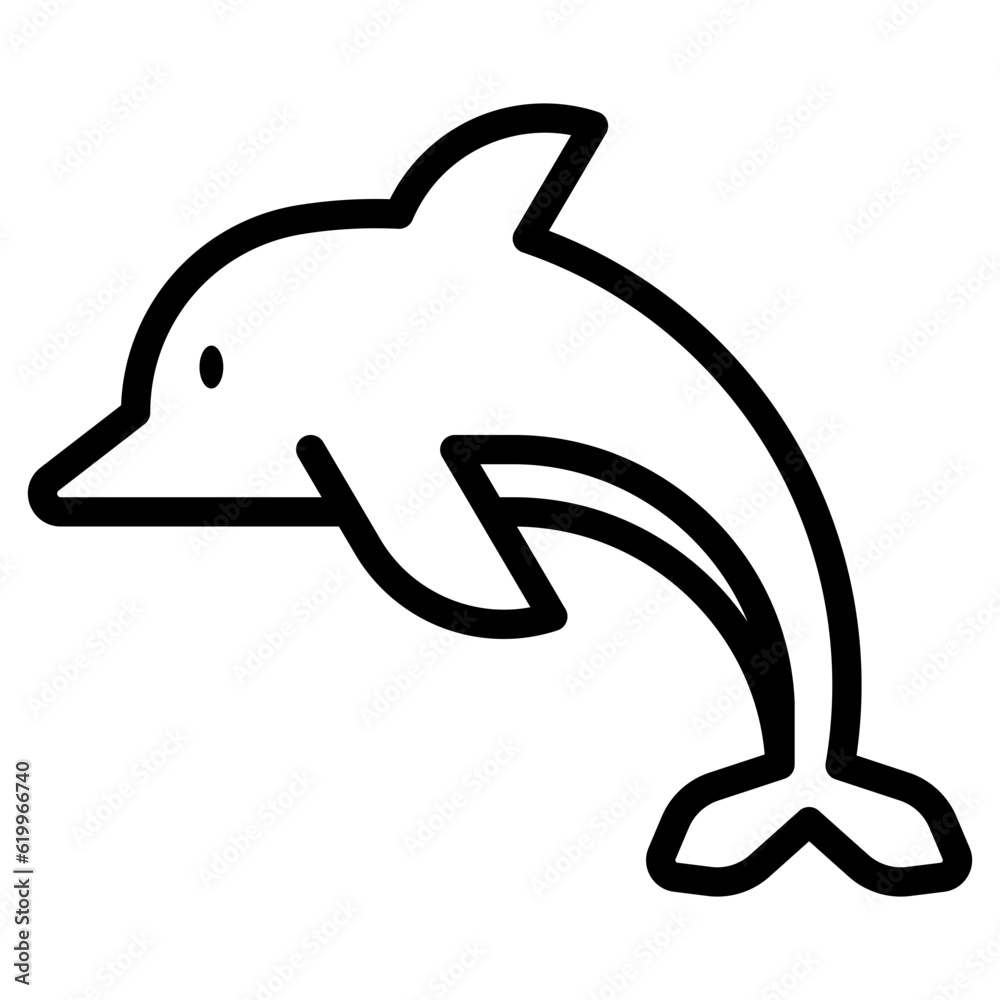 Obraz premium Dolphin icon