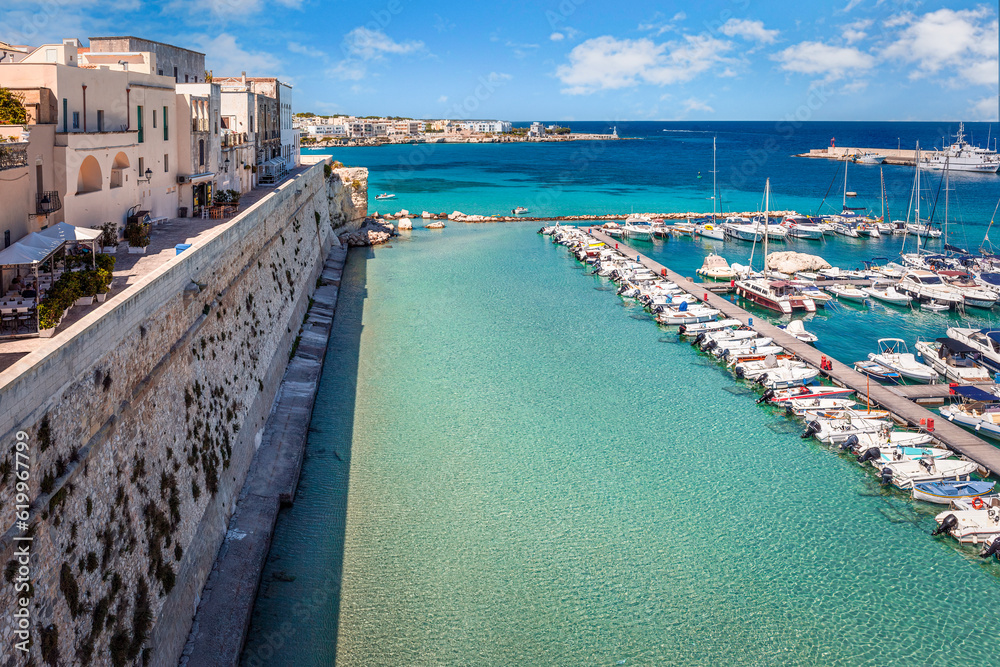 View of the waterfront, Otranto, Lecce, Italy