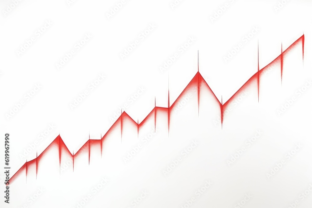 red business data graph red business data graph