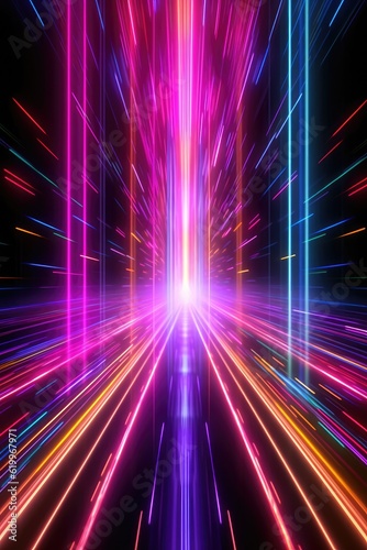 Color technology rays background material