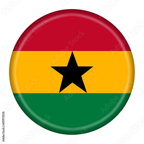 Ghana button 3d illustration with clipping path Free Download Ghana button 3d illustration with clipping path - GFXLoad
