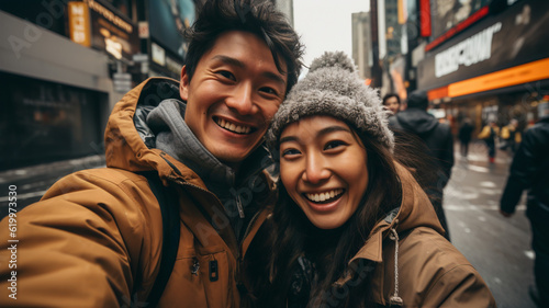 Vibrant Connections  Navajo Couple Embracing  Adventures in New York City