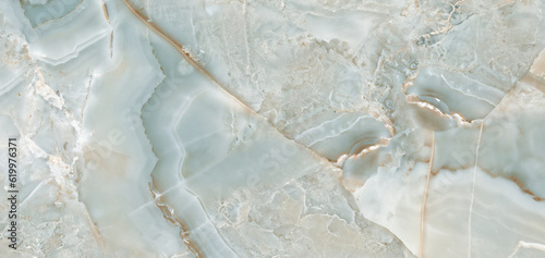 Tableau sur toile Polished onyx marble with high-resolution, aqua tone emperador marble, natural breccia stone agate surface, modern Italian marble for interior-exterior home decoration tile and ceramic tile surface