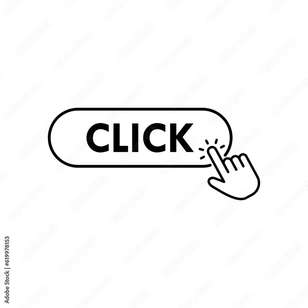 Click icon template illustration Click icon template illustration