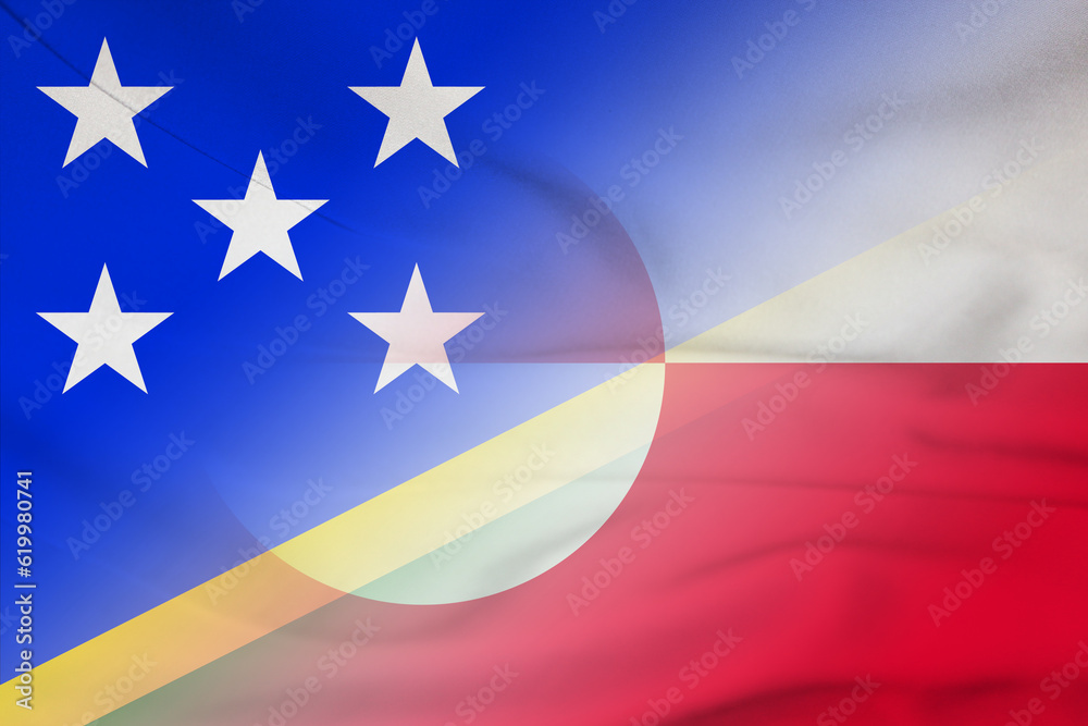 Solomon Islands and Greenland official flag international negotiation GRL SLB