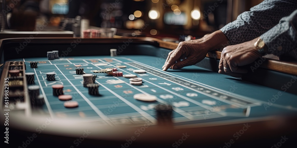 casino in the table, ai generative