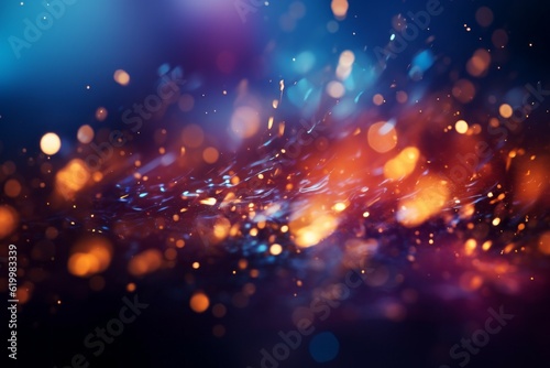 Abstract background of sparks with smoke and water. AI generated, human enhanced © top images