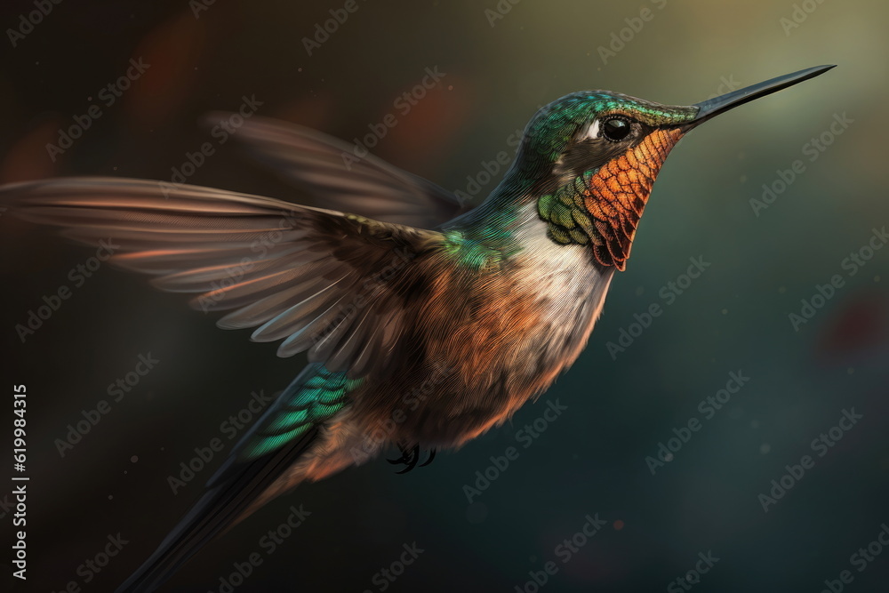 Obraz premium Hummingbird flying