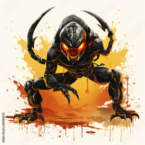 Cartoon character of scorpion