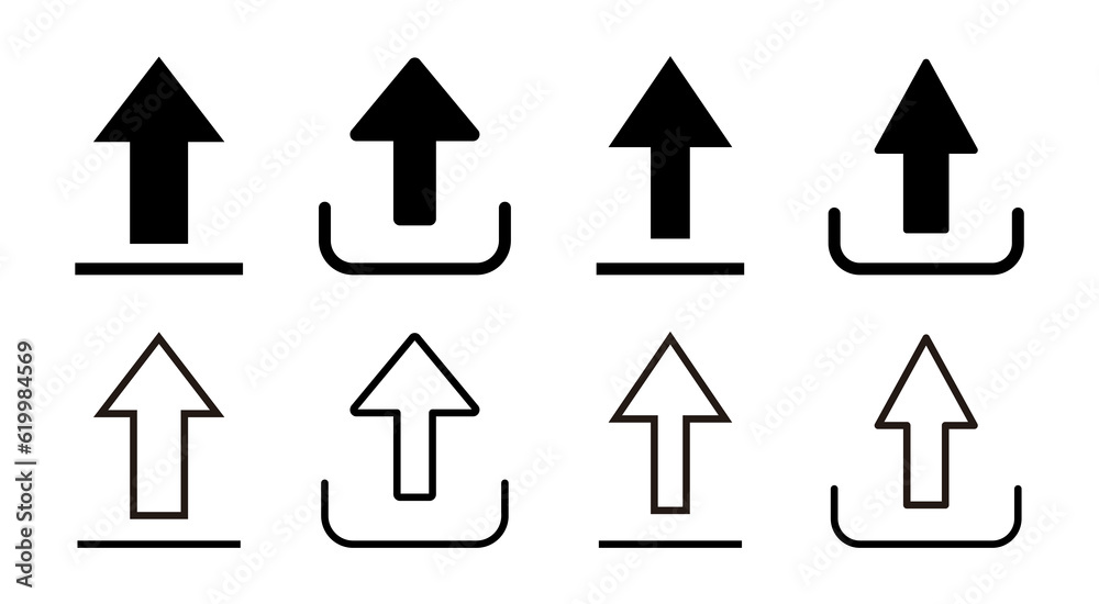 Upload icon set illustration. load data sign and symbol Upload icon set illustration. load data sign and symbol
