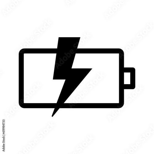 Battery charging icon, vector illustration icon battery