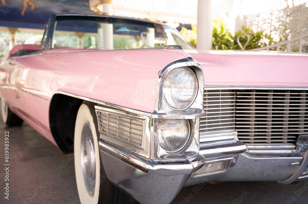 Pink Cadillac in Las Vegas Stock Photo Adobe Stock