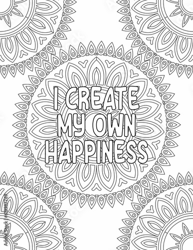 Printable Motivational Coloring Pages, Mandala Coloring Pages for Personal Growth for Kids and Adults