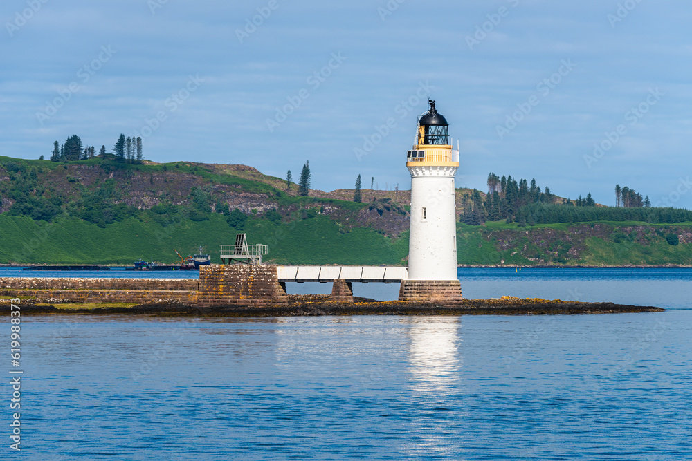 Rubha nan Gall, Tobermory Lighthouse, Tobermory, Isle of Mull, Scotland, UK