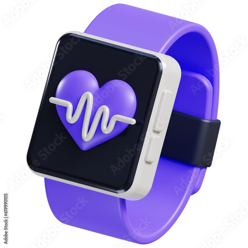 3d render of Gym Smartwatch icon
