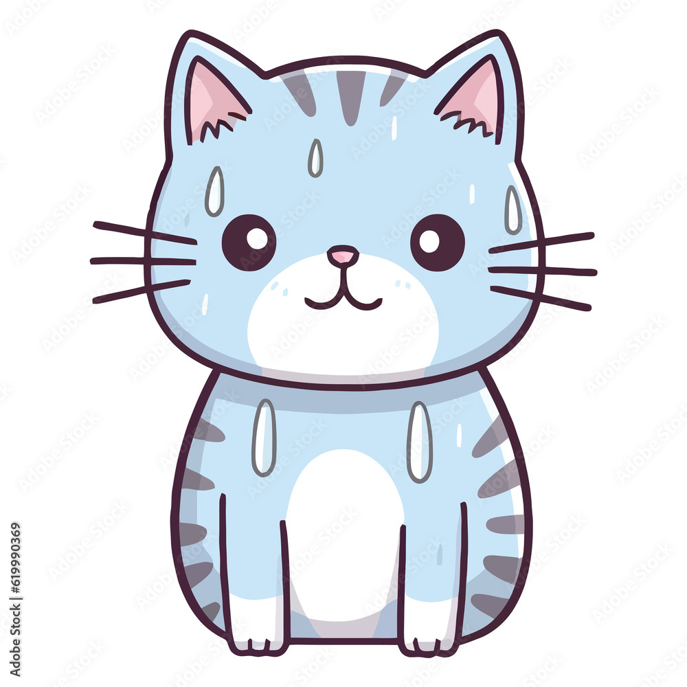 A Whiskered Beauty: Australian Mist Cat in Illustration A Whiskered Beauty: Australian Mist Cat in Illustration