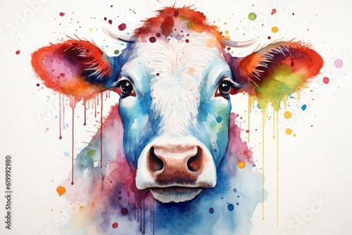 牛のイラスト,Generative AI AI画像