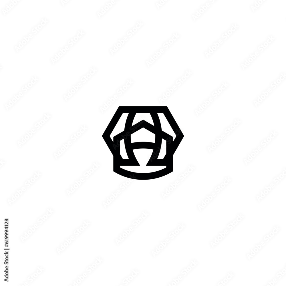 Vector modern and geometric design abstract logo art Vector modern and geometric design abstract logo art