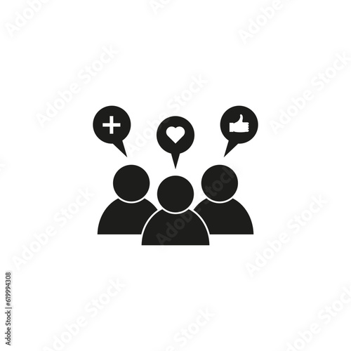 Brand engagement icon. Business, marketing logo. Vector illustration. stock image.