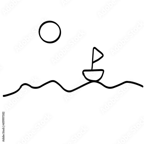 
Illustration of the sea