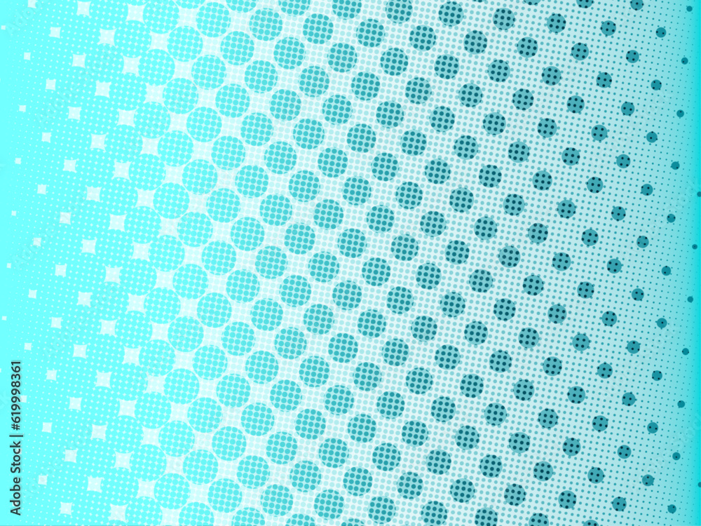 Color halftone material (blue)