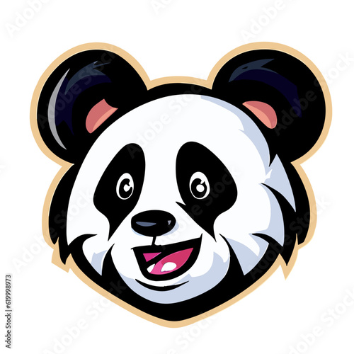 Panda face vector digital download, cute panda clipart, adorable panda face illustrations, panda head graphic