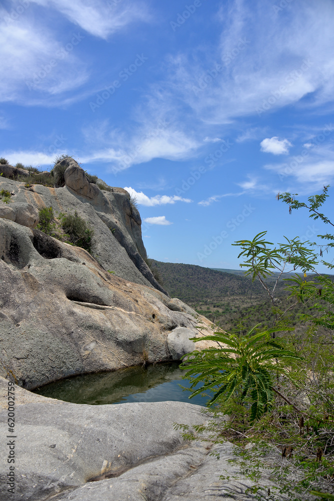 clouds over the mountains,mountain landscape, blue sky and clouds, rocks and blue sky with clouds, Monte das Gameleiras, Brazil, trails in brazil, trails in northeast Brazil, tourism
