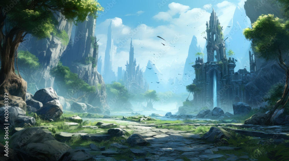 MMORPG Game Art Environment