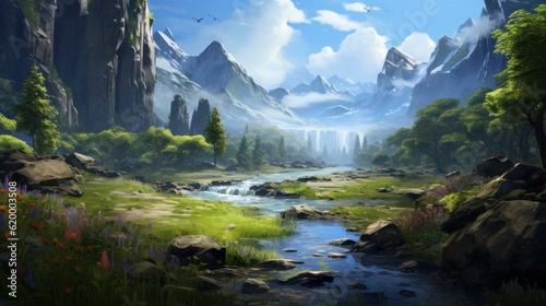 MMORPG Game Art Environment