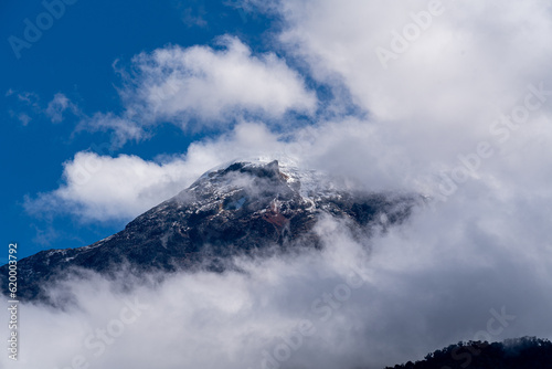 Clouds over the mountain