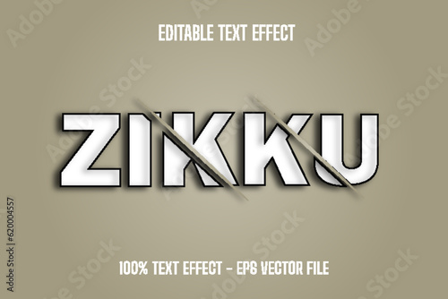 Zik Text Effect Slice Style photo