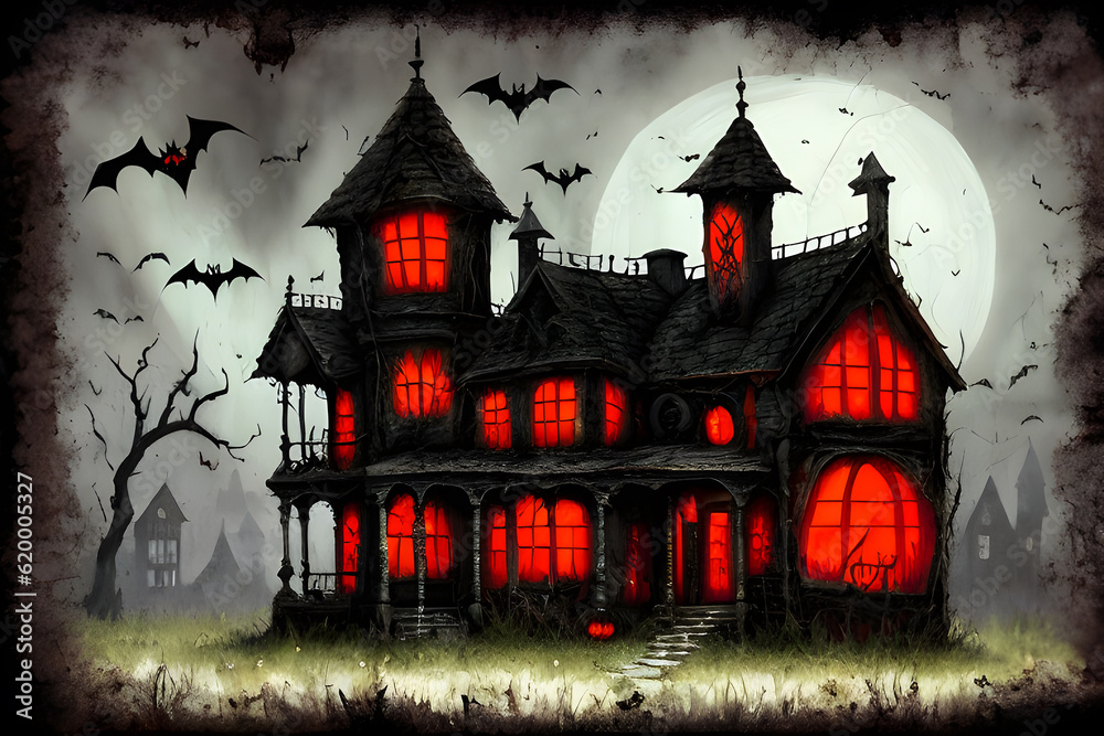 ghost house for halloween wallpapers