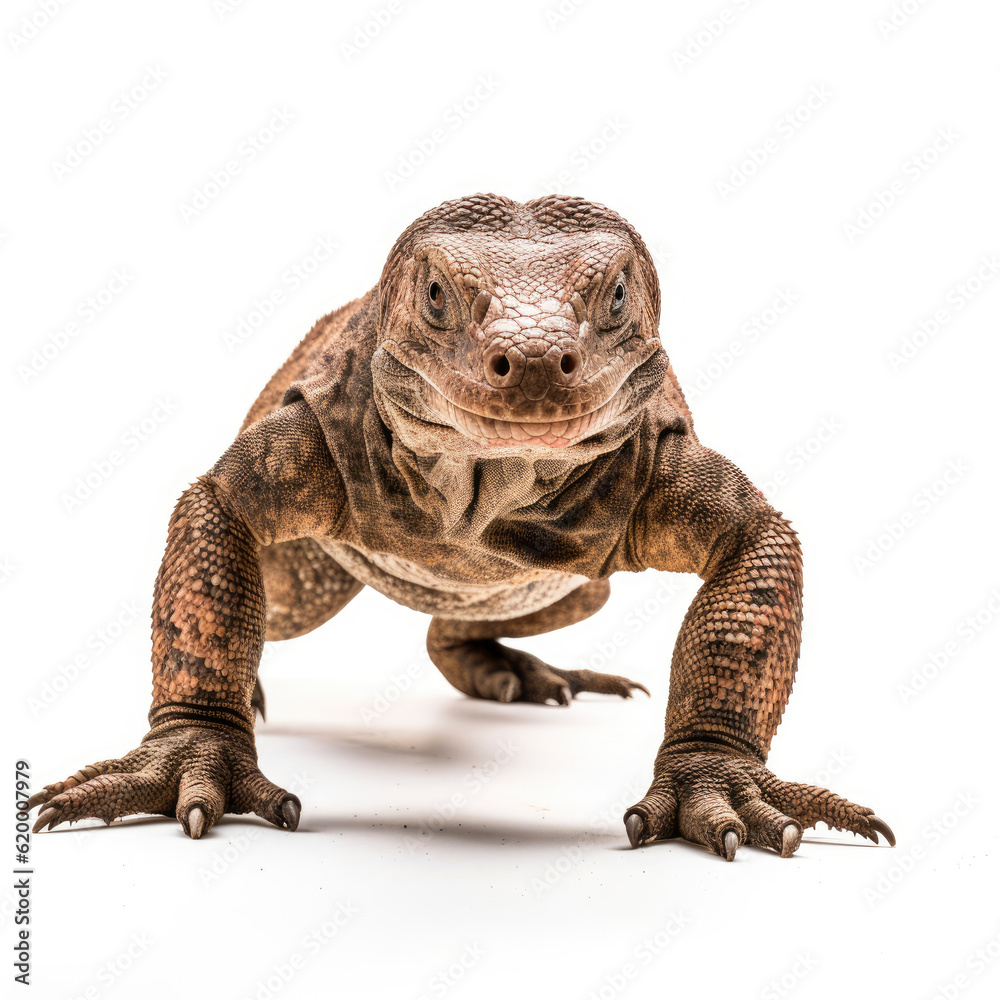 a close up of a lizard on a white background