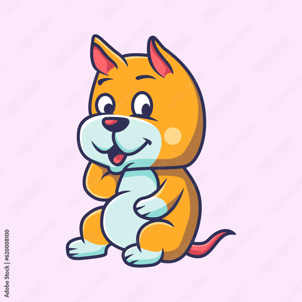 Cute And adorable Cat vector illustration, animal character Design for t-shirt,  prints, sticker and more